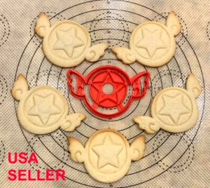 Cardcaptor Sakura Anime, Kawaii Cookie Cutter Stamp Press, Fondant Mold, 4"x2.5" - Picture 1 of 12