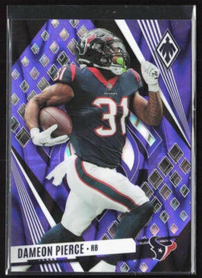 2023 Panini Phoenix Dameon Pierce Purple Seismic /125 #51 Houston Texans - Image 1 of 2