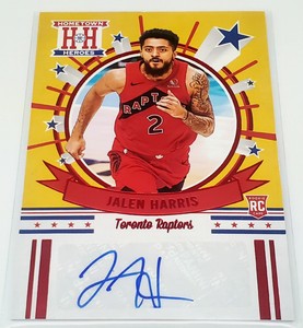2020-21 Panini Chronicles Hometown Heroes Rookie Autographs Red #6 Jalen Harris