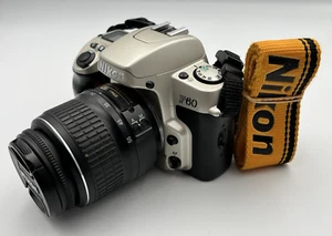 Nikon F60 Vintage SLR Film Camera & AF-S Nikkor 18-55mm 3.5-5.6 IIED Lens Nikon - Picture 1 of 13