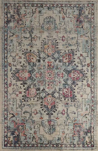 Traditional Style Geometric Heriz Serapi Turkish Area Rug 6x9 ft Oriental Carpet - Picture 1 of 18