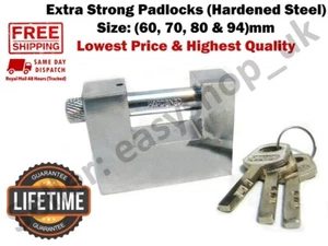 HEAVY DUTY Padlock Shutter Warehouse Shipping Container Lock 60, 70, 80, 94 mm - Picture 1 of 3