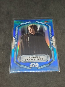 Star Wars Topps Finest 2022 Chrome Blue Parallel 46/150 Anakin Skywalker 5