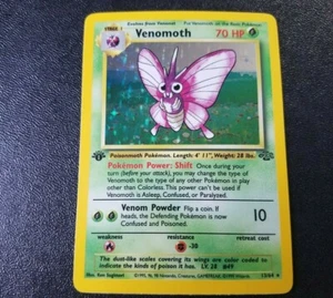 Pokemon Jungle 1st Edition - Venomoth 13/64 Holo Rare - NM (Near Mint) - Picture 1 of 4