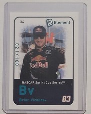 Brian Vickers NASCAR Red Bull 2009 Element Radioactive #34 Parallel Card /100