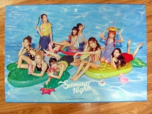 TWICE - SUMMER NIGHTS (A VER.) [ORIGINAL POSTER] *NEW* K-POP  - Picture 1 of 2