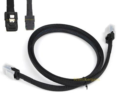 Quality Internal Mini SAS SFF 8087 to SFF 8087 36 Pin Cable Male to Male 1M - Image 1 of 4