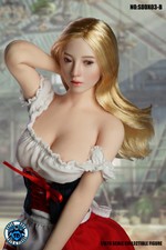 SUPER DUCK SDDX03B 1/6 Female Movable Eyes Pale Head Sculpt F 12" Ph Body Figure
