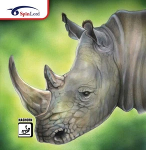 Spin Lord rinoceronte liscio, molto lento, rosso/nero OX, più grande disturbo palla di plastica - Foto 1 di 2