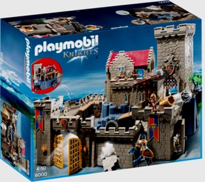 PLAYMOBIL 6000 KIGHTS 6000 Castello Reale dei Cavalieri del Leone Castello dei Cavalieri RARO - Foto 1 di 9