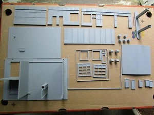 (1) " S "  SCALE   GAS STATION,  SERVICE STATION   3D  PRINTED  L@@K  1/64  1:64 - Picture 1 of 7