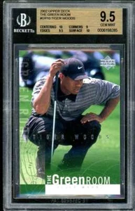 Tiger Woods Golf Card 2002 Upper Deck The Green Room #GR10 BGS 9.5 (10 9 9.5 10) - Picture 1 of 2