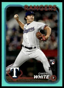 Owen White 2024 Topps Series One Aqua Parallel Rookie Card #5 - Picture 1 of 2
