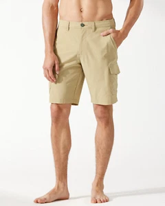 $99.50 Tommy Bahama Men's, Cayman Isles 10" Cargo Short, Stone Khaki , 30 - Picture 1 of 4