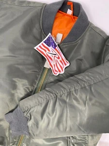 Rothco MA-1 Militär Fliegerjacke Jugend Größe Large wendbar Neu mit Etikett - Bild 1 von 9