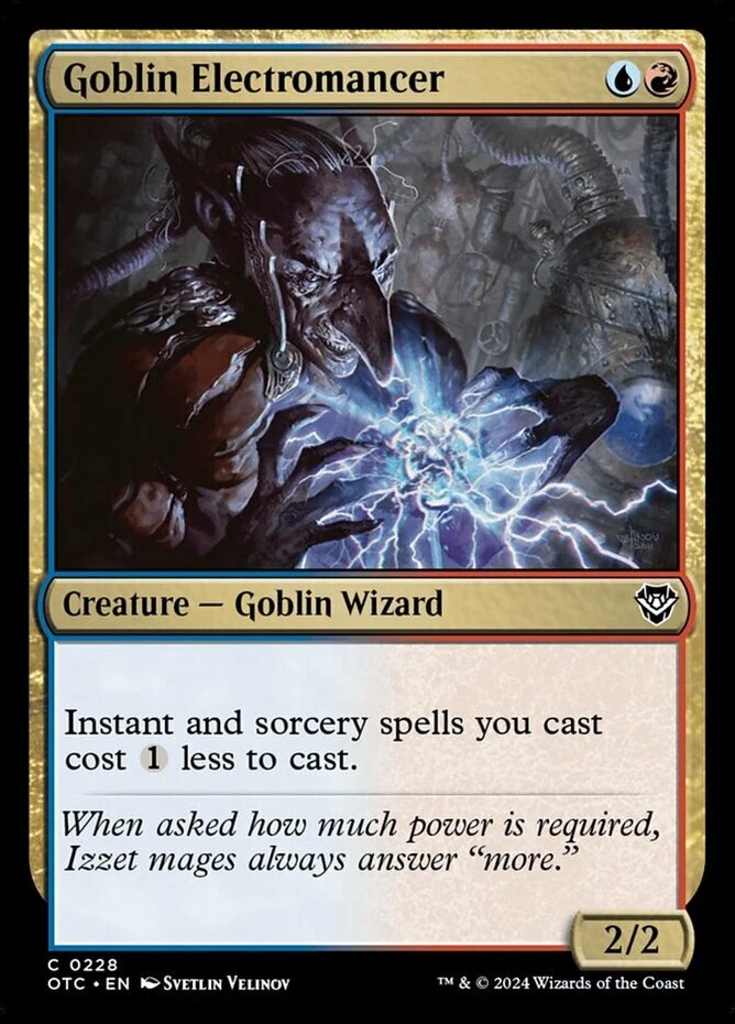 x4 Goblin Electromancer C MTG Commander: Outlaws of Thunder Junction M/NM, Engli - Image 1 of 1