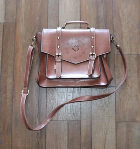 ECOSUSI Briefcase Messenger Laptop Bag Vegan Leather Satchel - Picture 1 of 4