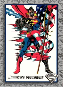 Return of Superman 1993 DC Comics America's Guardian Card - Picture 1 of 4