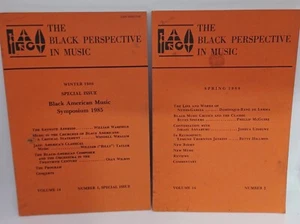 The Black Perspective in Music [2 issues] Spring & Winter 1986 Volume 14 #1 #2 - Picture 1 of 7