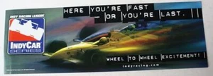 Indianapolis Racing League Indy Car Series 2003 Bumper Sticker Wheel To Wheel -- - Picture 1 of 1