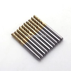 5x Titanium 1/8" Carbide Engraving Bit End Mill CNC/PCB Machinery Rotary Burr - Picture 1 of 3