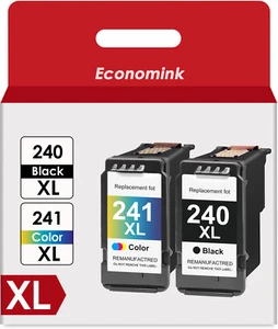 PG 240XL CL-241XL Ink Printer Cartridge for Canon 240 241 PIXMA MG and MX Series - Picture 1 of 12