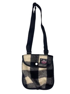 Johnson Woolen Mills Plaid Hunting Pouch Crossbody Bag With Adjustable Strap & S - Picture 1 of 5