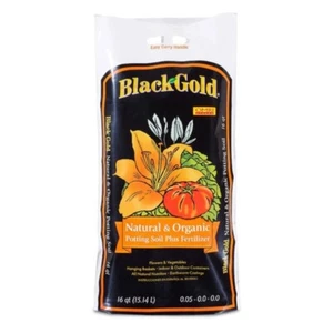 New Black Gold Natural & Organic Potting Soil Plus Fertilizer, 16 Qt (pack of 1) - Picture 1 of 3