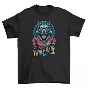 Wolf Papa T-Shirt - Howl with Laughter! 100% Baumwolle, lustiges T-Shirt, Unisex Design. Pe - Bild 1 von 46