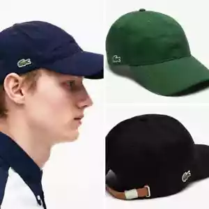 Men's Women's Cotton Lacoste Baseball Cap Golf Cap Sunscreen Casual Hat NEW GIFT - Picture 1 of 27
