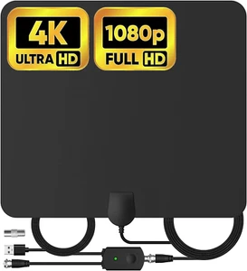Antenna TV Interna, 2024 Nuova Antenna TV Digitale Terrestre Con Amplificatore D - Foto 1 di 8