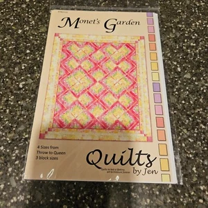 Monet's Garden Quilt Pattern 4 Sizes Quilts by Jen PTN1310 - Picture 1 of 2