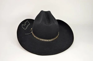 La Sierra Western Cowboy Mexican Hat Black Faux Felt Grupo Exterminador Patch - Picture 1 of 4