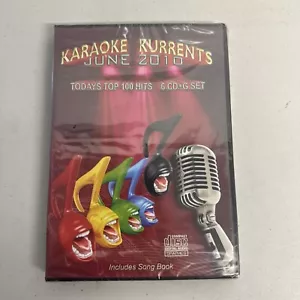 KARAOKE KURRENTS JUNE 2010 TOP HITS 6 CD+G DISC SET NEW SEALED w/PRINT - Picture 1 of 4