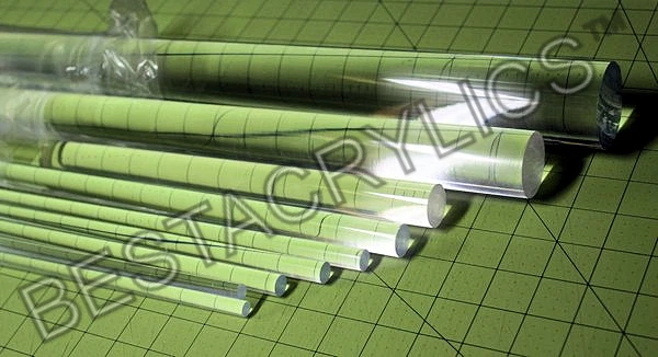 14 Pcs COMBO 1/8" & 1/4" x 12" LONG CLEAR ACRYLIC PLEXIGLASS LUCITE PLASTIC RODS - Image 1 of 1