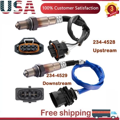 2X Sensor de oxígeno arriba+abajo 234-4528 234-4529 para Chevrolet Trax 2013-2021 1,4 L L4 Foto 1 de 4
