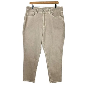 Old Navy 16 High Rise Curvy O.G. Straight Secret Smooth Pockets Beige Ankle Jean - Picture 1 of 6