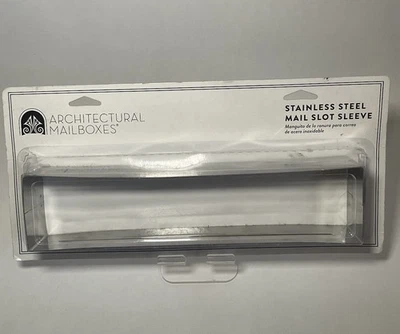 Architectural Mailboxes Mail Slot Sleeve Accessory Stainless Steel MSS003AM - Image 1 of 3