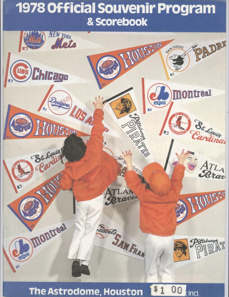 1978 New York Mets vs Los Angeles Dodgers Program - Image 1 of 1