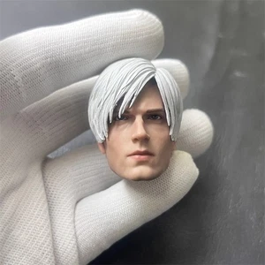 Cabeza Lyon personalizada 1/6 esculpida con modelo de pelo blanco para cuerpo de figura masculina PHICEN de 12" - Imagen 1 de 4