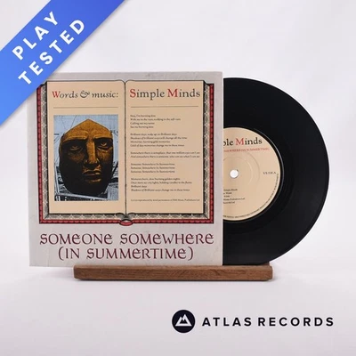 Simple Minds - Someone Somewhere (In Summertime) - 7" Vinyl Record - EX/EX - Image 1 of 4
