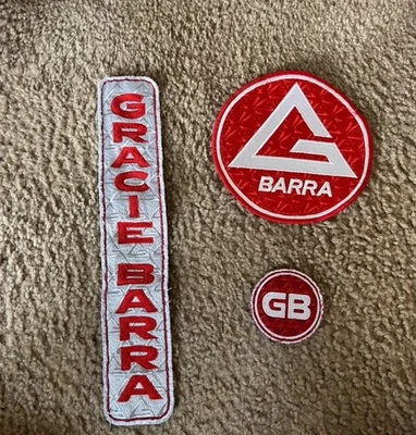Juego de parches Gracie Barra Jiu Jitsu de alta calidad Foto 1 de 2