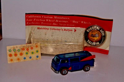 HOT WHEELS REDLINE VOLKSWAGEN BEACH BOMB, BLUE, HONG KONG, BLISTER PULL - Image 1 of 4