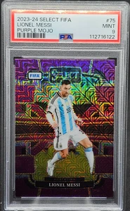 2023-24 Select FIFA Lionel Messi #75 Purple Mojo Argentina PSA 9 MT - Picture 1 of 2