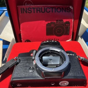 Leica R4s Black 35mm SLR Film Camera Body With Box BODY ONLY - Picture 1 of 12