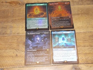 'MTG El Fuego, Tierra, Agua, Cristal Oscuro x1 Raro Final Fantasy Lámina x2 Casi Nuevo - Imagen 1 de 1