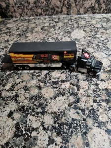 1991 MATCHBOX NASCAR DAVEY ALLISON RACING TEAM TRANSPORTER , TEXACO #28 - Picture 1 of 5