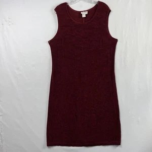 Vestido Coldwater Creek Midi Talla 16 Granate Sin Mangas Carrera Informal Cambio Elástico - Imagen 1 de 11