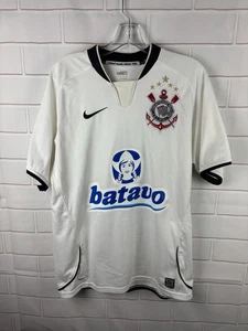 Nike Corinthians Fußball Trikot Größe M Brasilien Soccer Batavo 2009 weiß - Bild 1 von 12