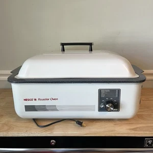 VTG NESCO 18 Qt 4228-Portable Roaster Oven Roast, Bake, Cook, Steam - USA MADE - Picture 1 of 23